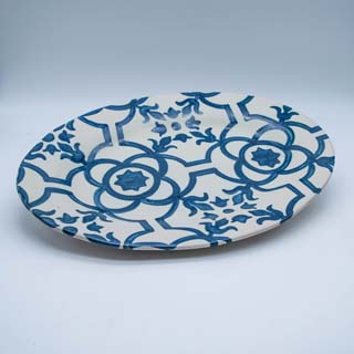 OVAL PLATE WITH FLAP