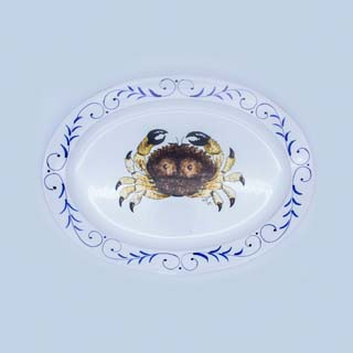 OVAL PLATE WITH FLAP