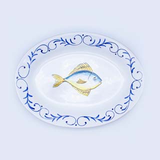 OVAL PLATE WITH FLAP