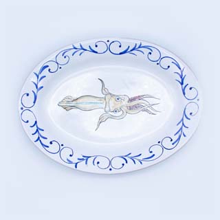 OVAL PLATE WITH FLAP