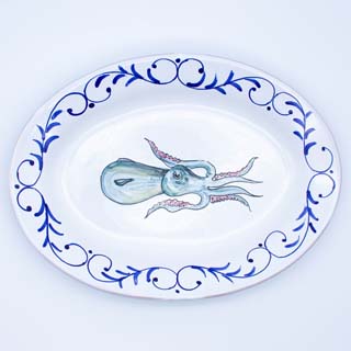 OVAL PLATE WITH FLAP