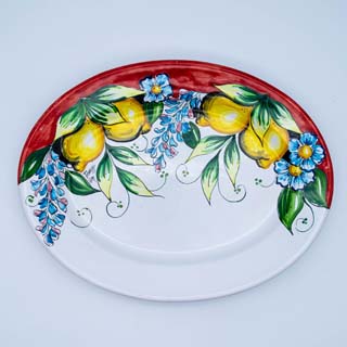 OVAL PLATE WITH FLAP