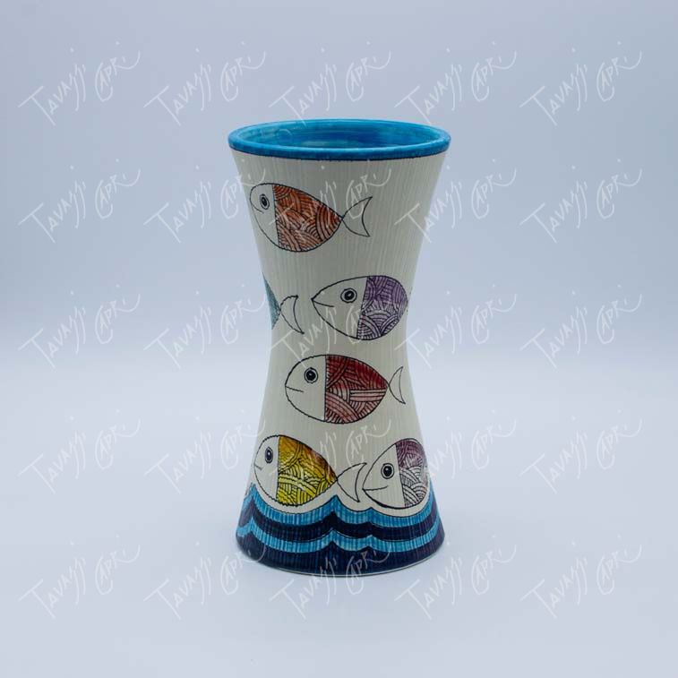 Vaso da fiori in ceramica bianca < Ceramiche Artistiche